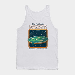 Flat Earth Conspiracy Theory Funny Tank Top